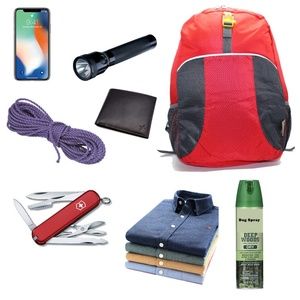 Ultralight foldable Red Backpack Travel Nylon Bag